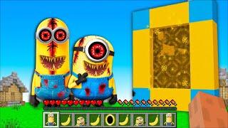 КАК СЕМЬЯ СБЕЖАЛА ОТ ЗЛОГО ПОРТАЛА MINION.EXE В MINECRAFT