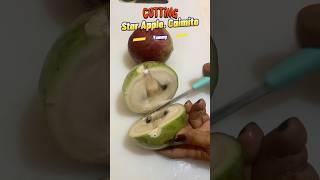 Cutting Caimito star Apple  Satisfying Sound #asmr