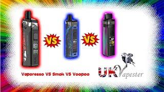 VAPORESSO TARGET PM80 vs SMOK RPM80 vs VOOPOO VINCI