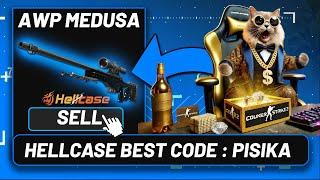 SOLD MY AWP MEDUSA AND MADE BEST PROFIT AT HELLCASE ! HELLCASE PROMO CODE