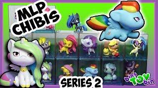 My Little Pony Chibi Vinyl Figures SERIES 2 Full Set Review! Princess Celestia, Luna, Rainbow Dash