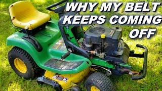 Why my Mower keeps throwing deck belts.