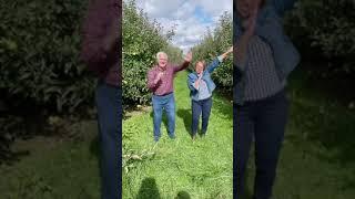 Fun while apple picking with Mr. Babs!! 
