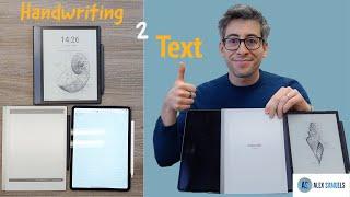 iPad Pro vs Remarkable 2 vs Onyx Note Air Handwriting to Text Conversion Test