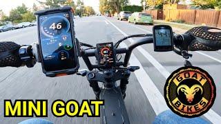 Finally,  Riding Mini Goat 72V 5000W Electric Bike
