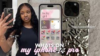 WHATS ON MY IPHONE 14 PRO | App Recommendations + IOS 17