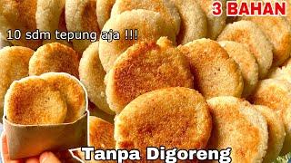 TANPA DIGORENG OLAHAN TEPUNG KETAN 3 BAHAN INI ENAK MANIS DAN GURIH SEMUA ORANG KETAGIHAN