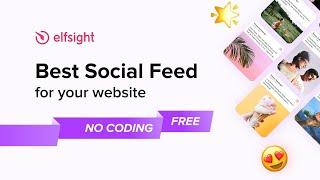 Best Social Media Feed for Website  Elfsight