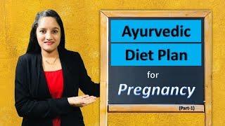 Ayurvedic Diet Plan | Pregnancy Diet - Part 1 | Whole Day Meal Plan | Trupt Wellness