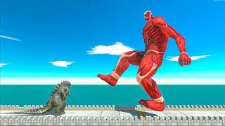 Godzilla 2014 Battles on the Bridge - Animal Revolt Battle Simulator