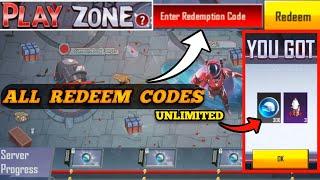 Play Zone Event All Redeem Codes is here  PUBG play Zone Event redeem codes | play Zone Event PUBG