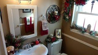 Elegant Christmas guest bathroom 2017