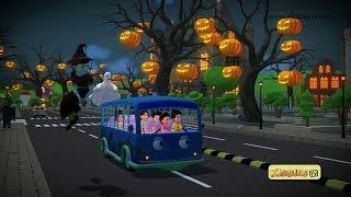 Wheels on the Bus Halloween song | Wheels on the Bus Song for Kids | Halloween Song | Kiddiestv