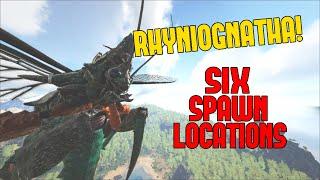 SIX RHYNIOGNATHA SPAWN LOCATIONS | ARK NEW DINO | THE ISLAND & LOST ISLAND