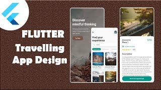 Travelling App UI Design with Flutter | Flutter UI Design | Speed Code