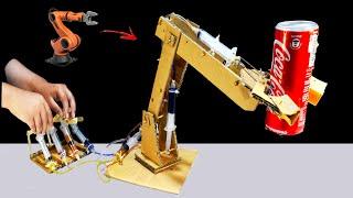 Science project working model - Hydraulic powered robotics arm