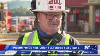 Pigeon Forge Fire chief suspended following alcohol-involved incident