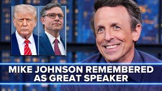 Trump Says Mike Johnson Will Be Remembered as a Great House Speaker