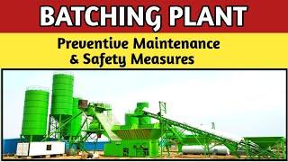 Batching Plant me kaise Maintenance karein||Batching plant Preventive Maintenance & Safety Measures|