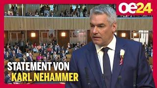 Nationalrat: Karl Nehammer sagt Rosenkranz Unterstützung zu