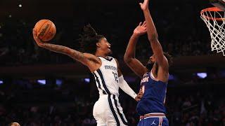 Ja Morant Almost Ended Mitchell Robinson's Career With This Monster Dunk Attempt 