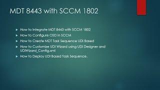 How to Integrate MDT with SCCM and Deploy UDI Based Task Sequence Harender Jangra
