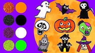 Learn How to Draw Halloween Ghosts! | Drawing and Coloring with Glitter & Googly Eyes