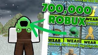 ALL ROBUX MILESTONE HATS (700,000 ROBUX) | ROBLOX BOOGA BOOGA REBORN