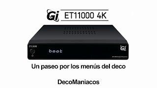 GI ET1100 4K - Un paseo por los menús del deco