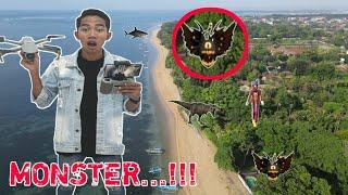 PENAMPAKAN MONSTER TERTANGKAP SAAT MAIN DRONE PART 3! | Mikael Family