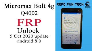 micromax q4002 frp bypass | Micromax Bolt 4G frp bypass without pc of 5 october 2020 update
