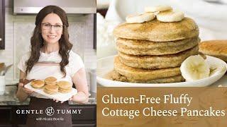 EASY Light & Fluffy Cottage Cheese Pancakes | Gluten-Free w/ Oat Flour | High in Protein!