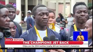 Kenya National rugby under 20 team, the Chipus have jetted back after a heroic win