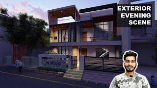 Lumion 8 | Exterior | Evening render tutorial || DV Studio