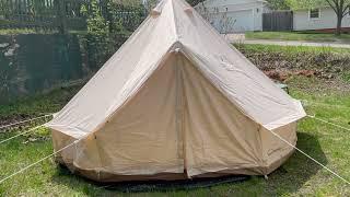 Danchel Outdoor Tent Review & Glamping Canvas Tent Tour