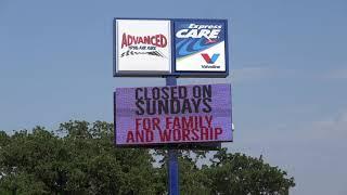 Advanced Kar Kare Valvoline Oil Change Shop Rendon Texas - 20MM 60x120 Full Color RGB - Entech Signs