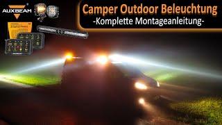 Camper Outdoor Beleuchtung - Auxbeam Switch Panel / Komplette Montageanleitung