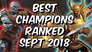 Best Champions Ranked September 2018 - Seatin's Tier List - Marvel Contest Of Champions