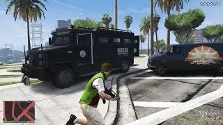 GTA 5 - Michael's Vagos Gang War + Ten Star Escape