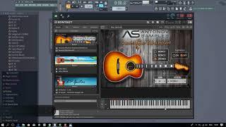 Acoustic guitar library for Kontakt 5. Antonov Samples - Acoustic Rhythm.