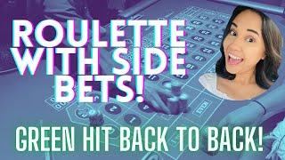  ROULETTE WITH SIDE BETS AT THE EL CORTEZ! GREEN HIT BACK TO BACK!