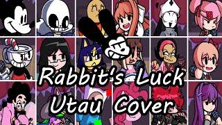 Rabbit's Luck but Every Turn a Different Character Sings (FNF Rabbit's Luck Everyone) - [UTAU Cover]