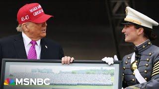 Drag shows and 'trophy wives' : Trump's rambling West Point commencement left many confused