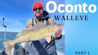 Oconto Walleye Trip Part 1 (Green Bay and My First 30"!!!!!)