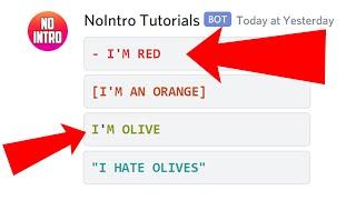 How To Do Discord Color Text 🟡🟣🟢