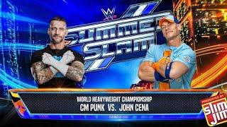 John Cena vs CM Punk, wwe summerslam 2024 | no holds barred match | WWE 2k24 Gameplay 4k