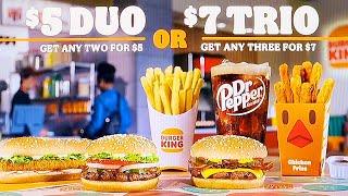 BURGER KING COMMERCIAL 2025 | BURGER KING: $5 DUO OR $7 TRIO | BURGER KING DEAL FOR ALL