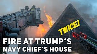 Trump's Navy Chief's house catches fire TWICE in one day, and DC crime near a kids' track event.