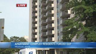 Tenants get 48-hour notice to vacate condemned Newport News apartment tower