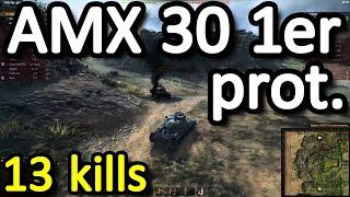 AMX 30 er1 prot. 13 kills and 6k damage on Overlord - World of Tanks